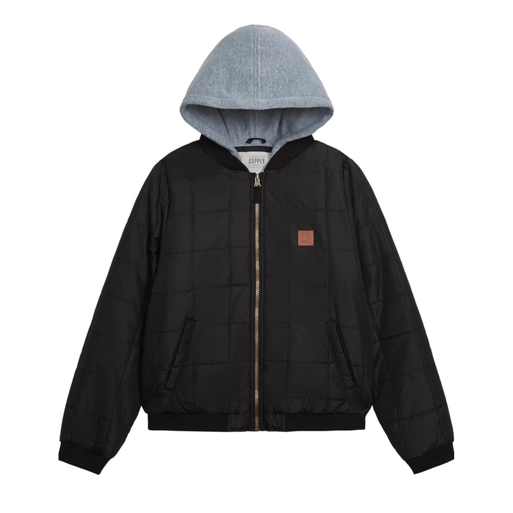 London Fog Quilted Hooded Jacket